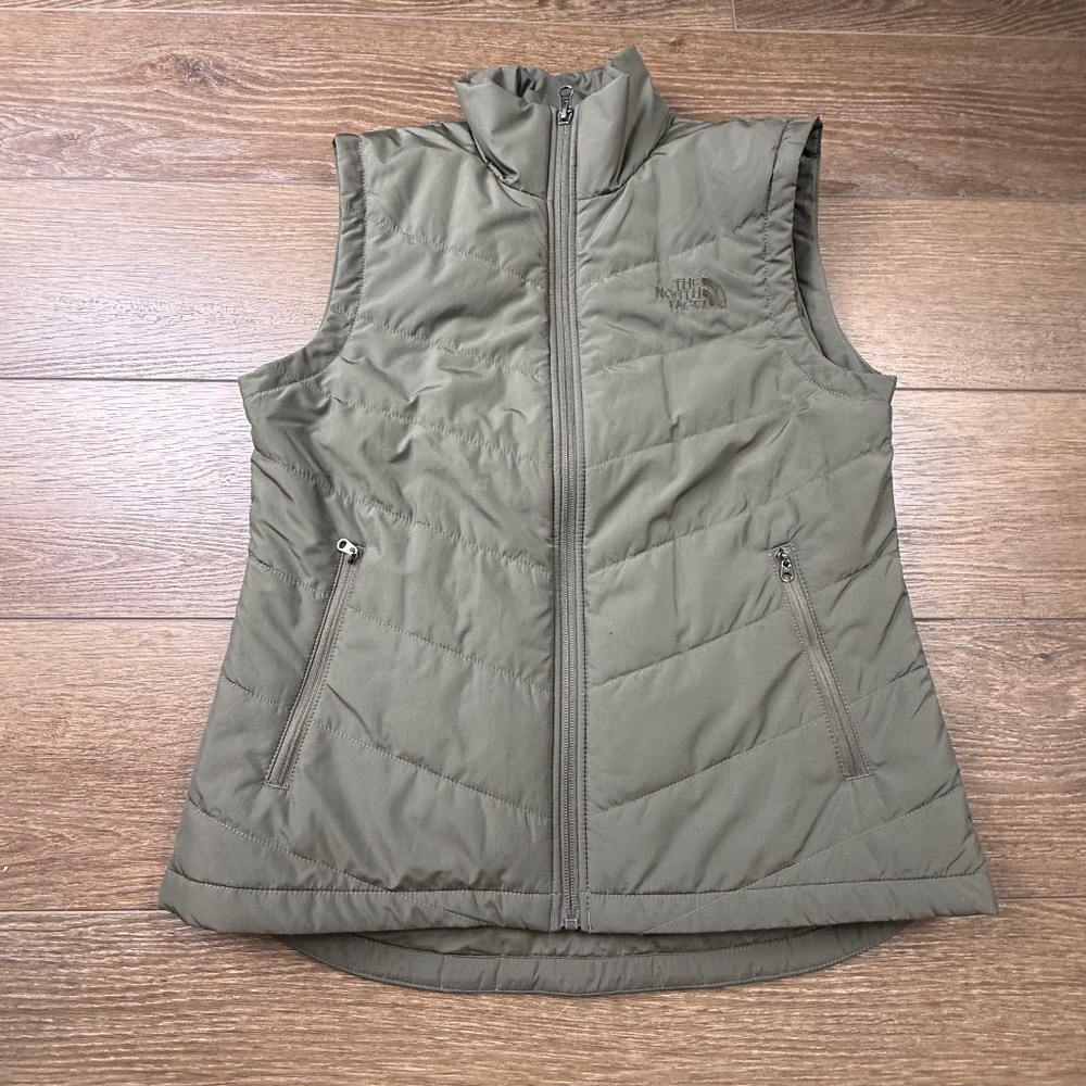 The North Face Women's Tamburello Vest Olive Green Puffer, Fall, Neutral, Sz S